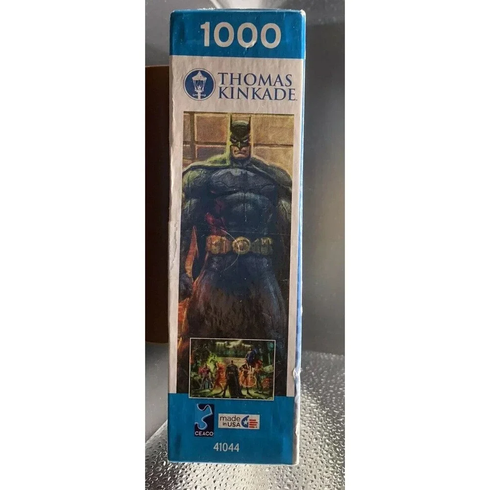 Thomas Kinkade 1000 Piece Puzzle DC Comics The Justice League New Bonus Poster